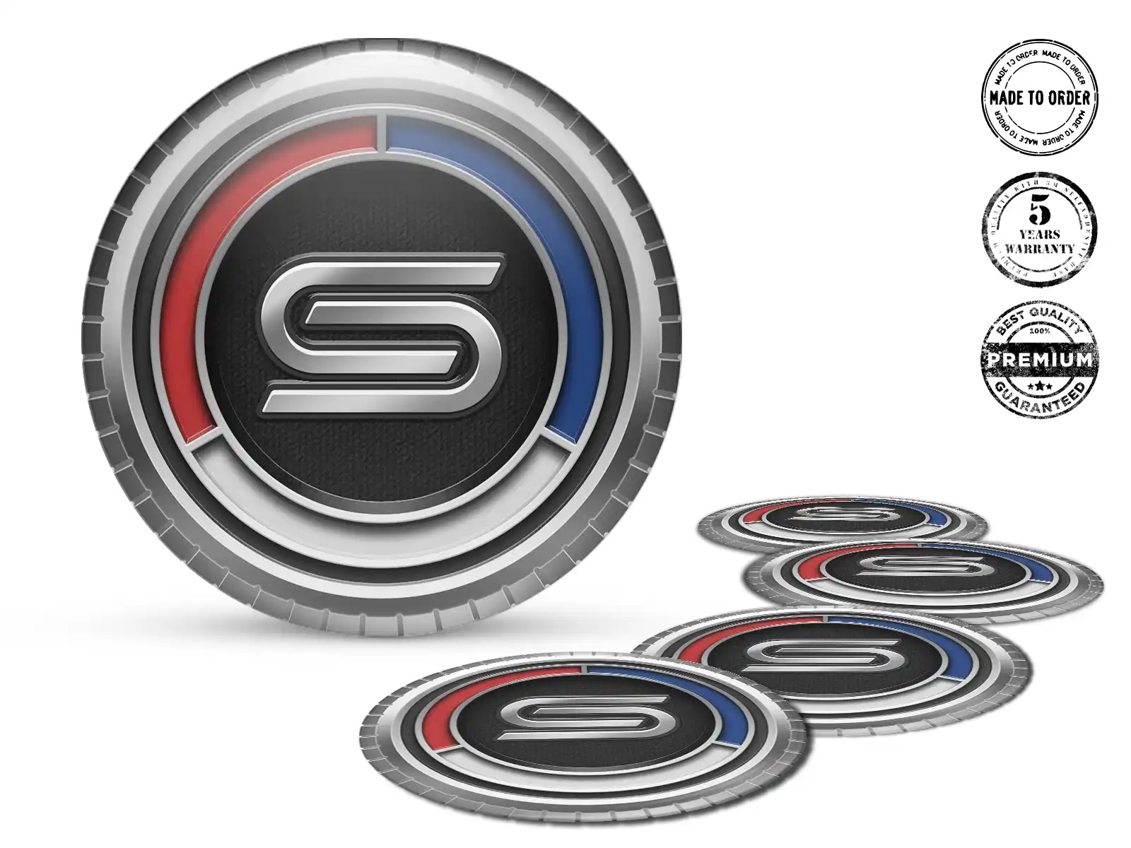 Datsun Sticker Dome Style Premium Wheel Logos
